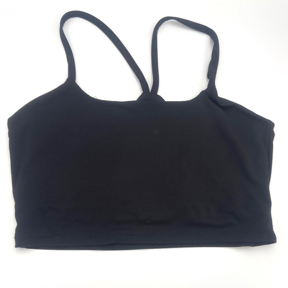 Puma Womens Sports Bra Gray Heather‎ Seamless Black Racerback XL 2 Pack Lot - Picture 2 of 6
